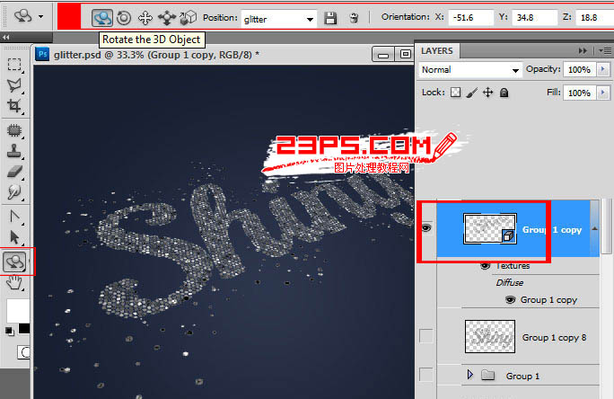 Photoshop制作非常绚丽的彩块透视字教程 电脑 PhotoShop 第24张 Photoshop制作非常绚丽的彩块透视字教程 电脑 PhotoShop 第24张