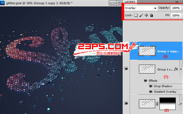 Photoshop制作非常绚丽的彩块透视字教程 电脑 PhotoShop 第33张 Photoshop制作非常绚丽的彩块透视字教程 电脑 PhotoShop 第33张
